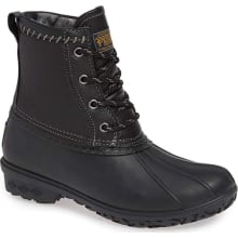 Women's Leather Upper Short Duck Boot